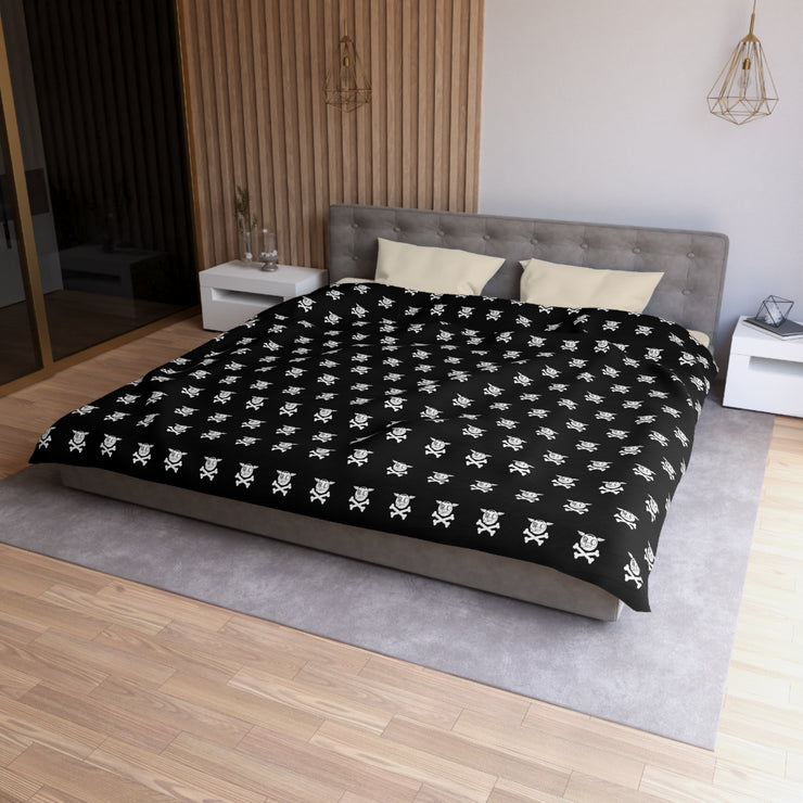 CM Skulls - Microfiber Duvet Cover (Black)